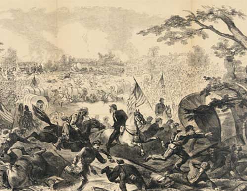 Illustration of first bull run in 1862
