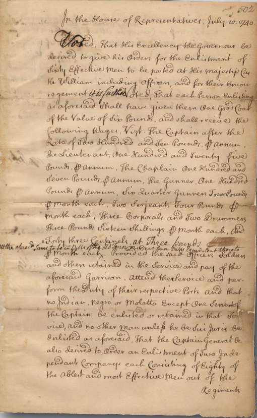 Description of William Shirley’s gains from his position and military activities, his construction of a grand home in Roxbury, and the personal losses he suffered, including the deaths of two sons in colonial wars. The home was later owned by William Eustis, Secretary of War under President James Madison and Governor of Massachusetts.