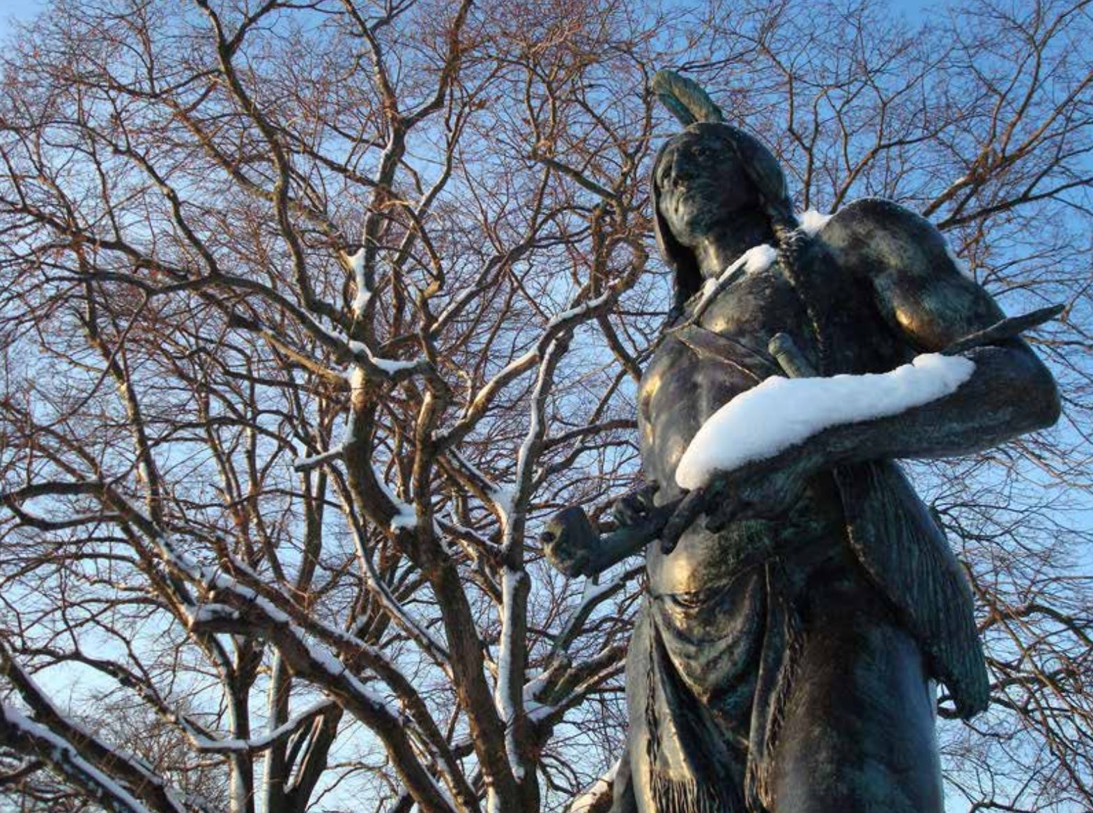 Massasoit, leader of the Wampanoag, befriended the Pilgrims. Ironically, he sought English allies because European diseases had significantly reduced the Wampanoag population. Photo by Gkullberg.