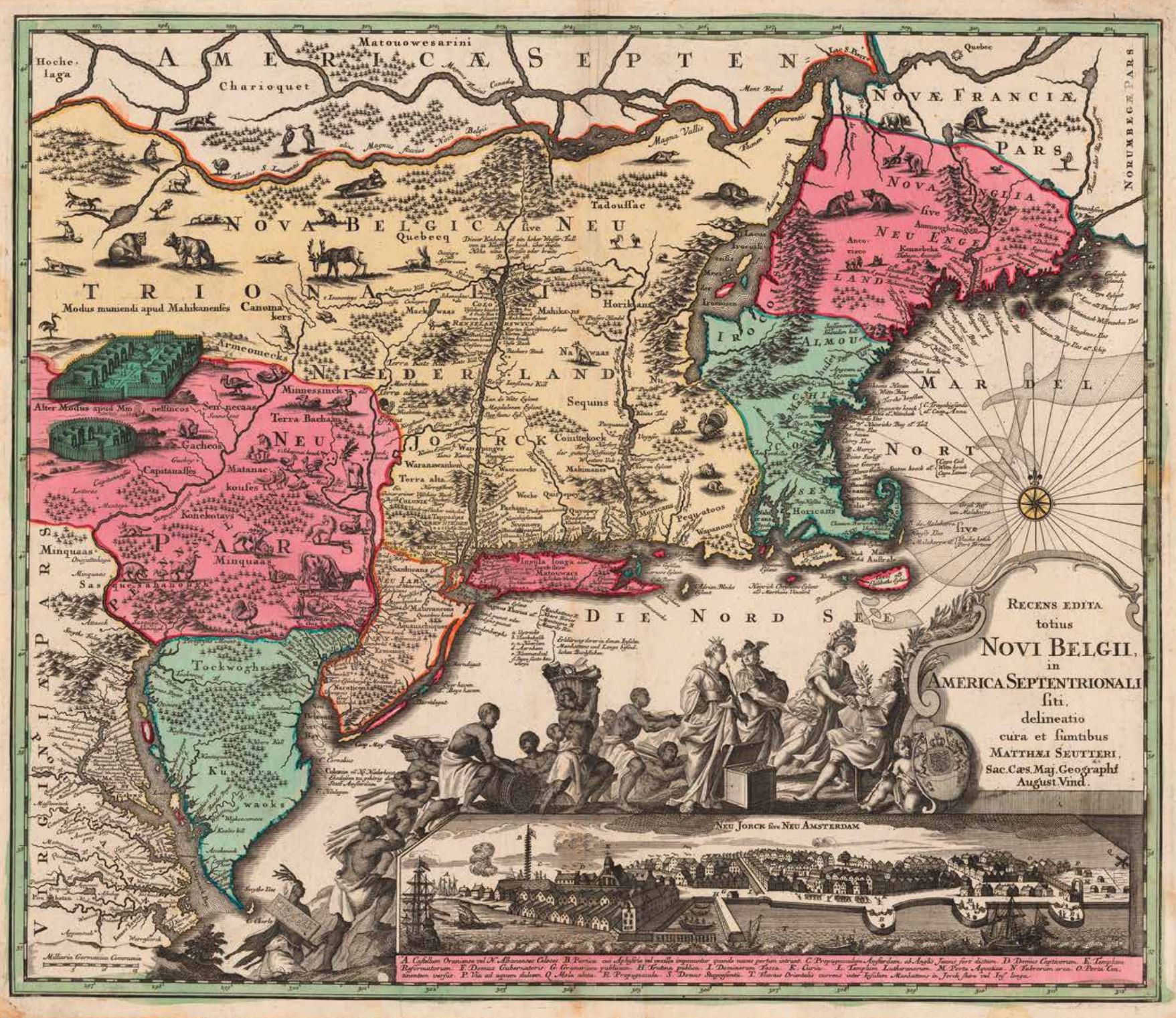 A period map showing the native lands of several nations in Massachusetts, including the Wampanoag, Nipmuc, Massachuset, Mohican, and Pennecook-Abenaki. The map is not completely accurate but provides historical context.