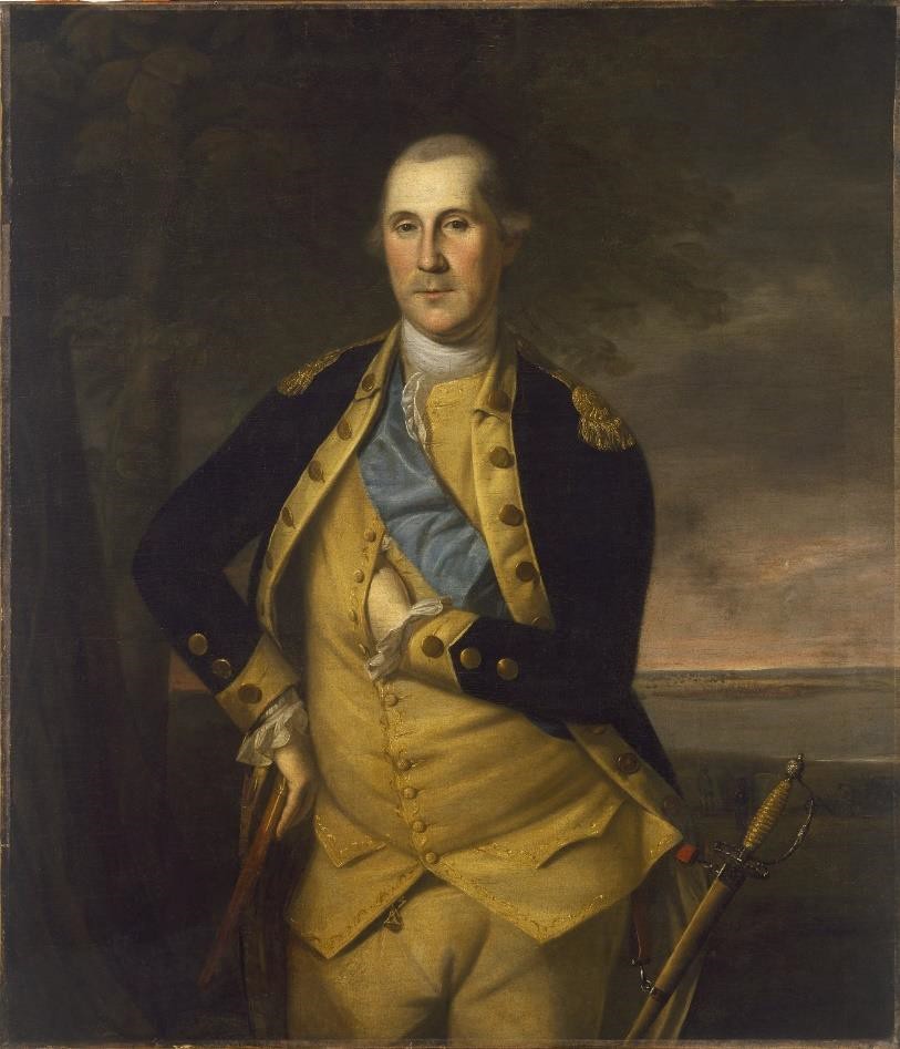 Portrait by Charles Willson Peale depicting Washington