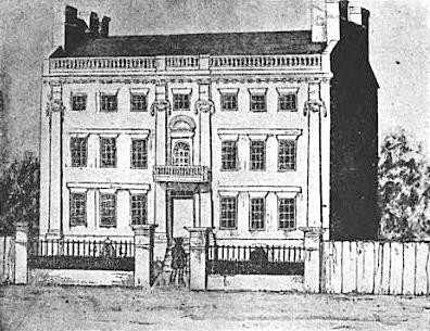 Image of the Hutchinson house on Garden Court Street in the North End of Boston.