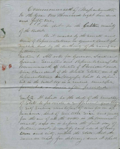 A hand written letter