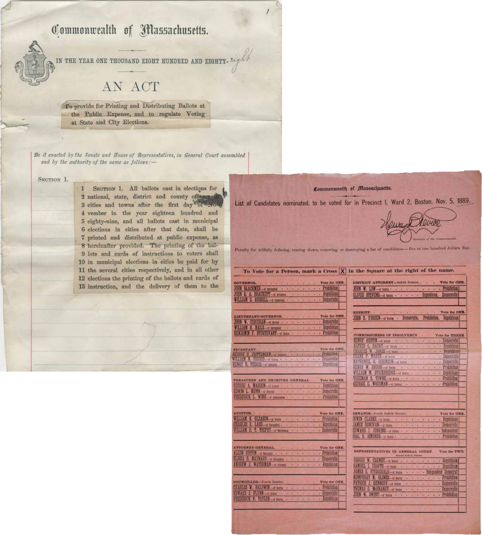 Two historical documents side by side