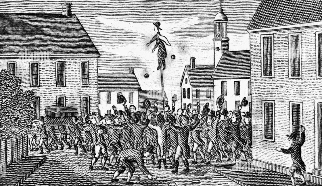 Stamp Act protests. MARCHAND ARCHIVE Stamp Act protests. MARCHAND ARCHIVE