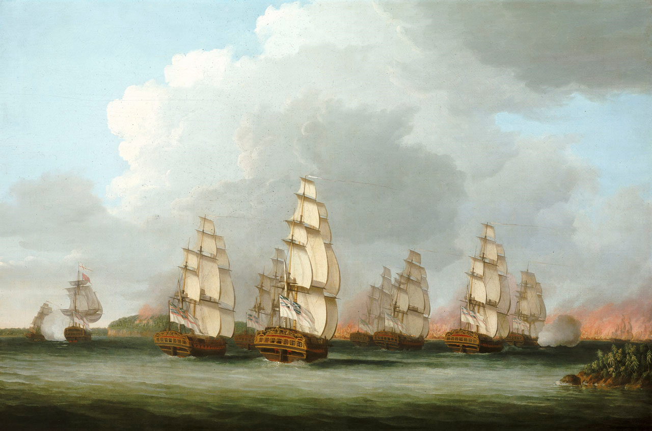 Painting of the Penobscot Expedition.