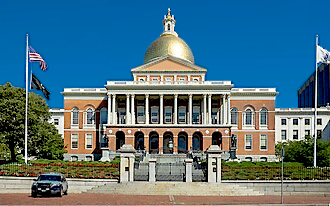 Photo of the Massachusetts State House.