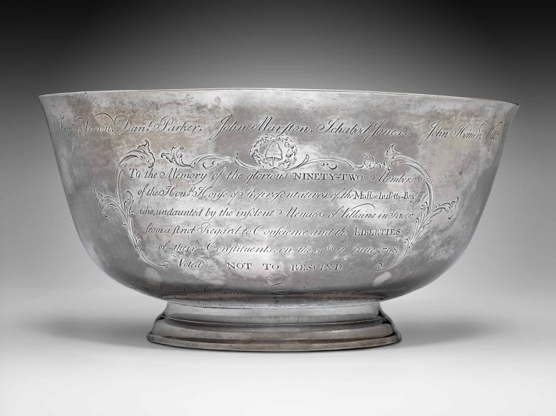 A bowl created by Paul Revere.