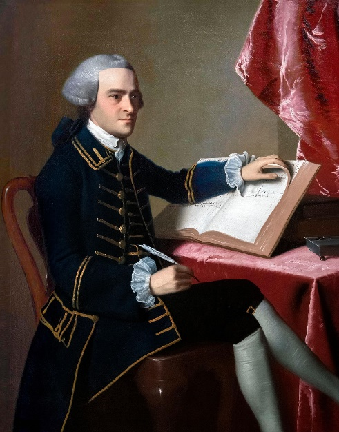 Portrait of John Hancock.