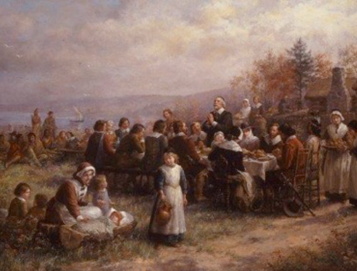 Painting of the first Thanksgiving
