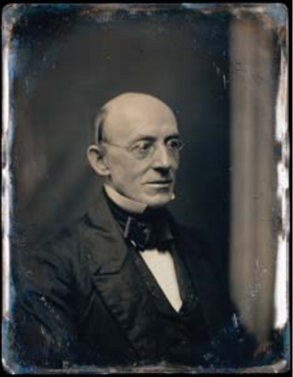 An historic photo of Abolitionist William Lloyd Garrison