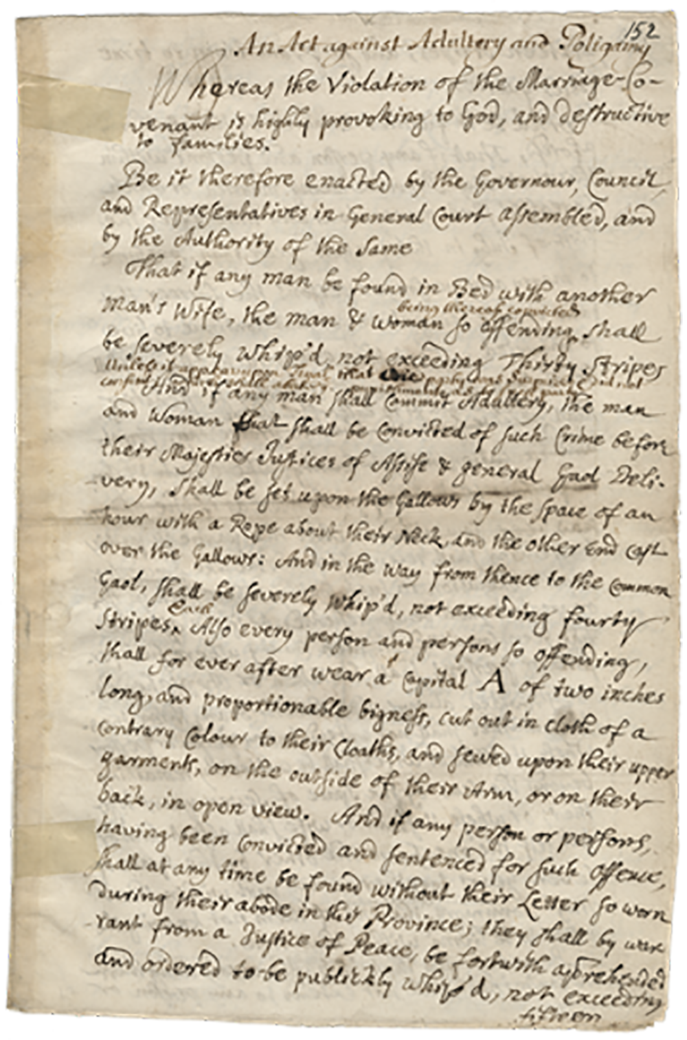 Photo of Puritan Law, 1694
