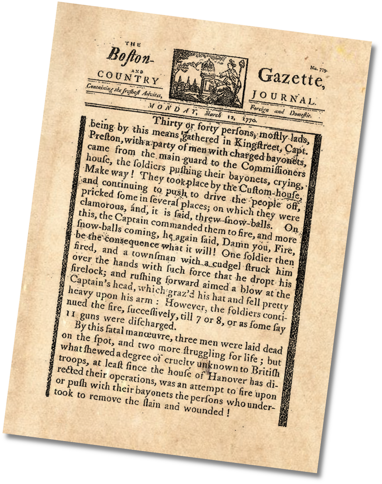 Photo of Boston Gazette