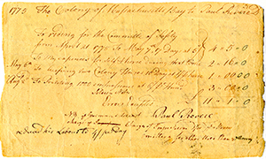 Photo of Paul Rever's Bill for Riding