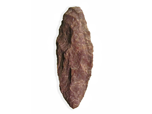  Chipped stone tool.  Lanceolate biface or blade. Spectacle Island, MA.