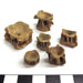 Cod fish bones. Vertebrae (spine) fragments. Spectacle Island, MA.