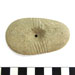Tool or gaming piece? Stone, Perforated and ground. Calf Island.