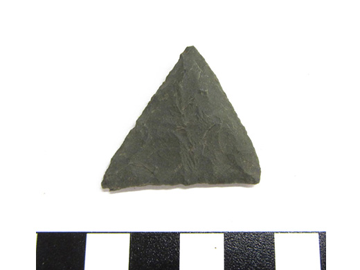  Levanna point. Stone, Chipped. Calf Island.