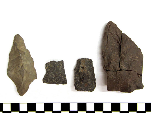 Biface fragments Stone, Chipped. Charlestown, MA.