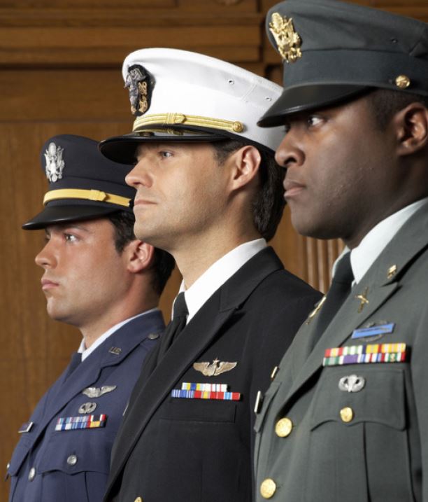 Soldiers of each branch